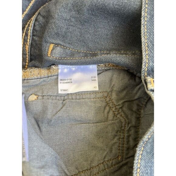 Levis Premium 501 High Rise Straight Leg Jeans 30x26 Blue Dark Wash 100% Cotton - Picture 11 of 13